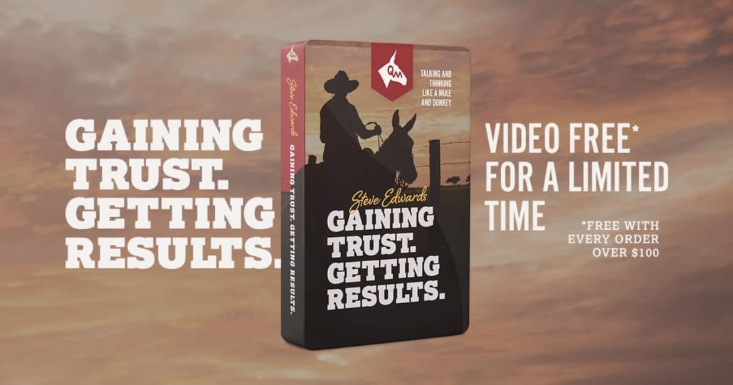 Gaining Trust. Getting Results. Mule and Donkey Instruction Video Social Sharing Image
